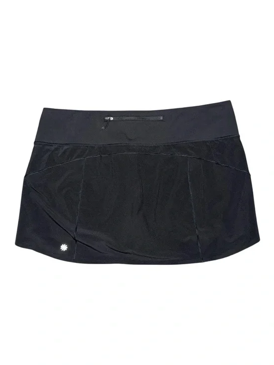 Athleta Run With It Skort High Rise 14" Black Size XL Athleisure Tennis Sporty - Picture 2 of 8